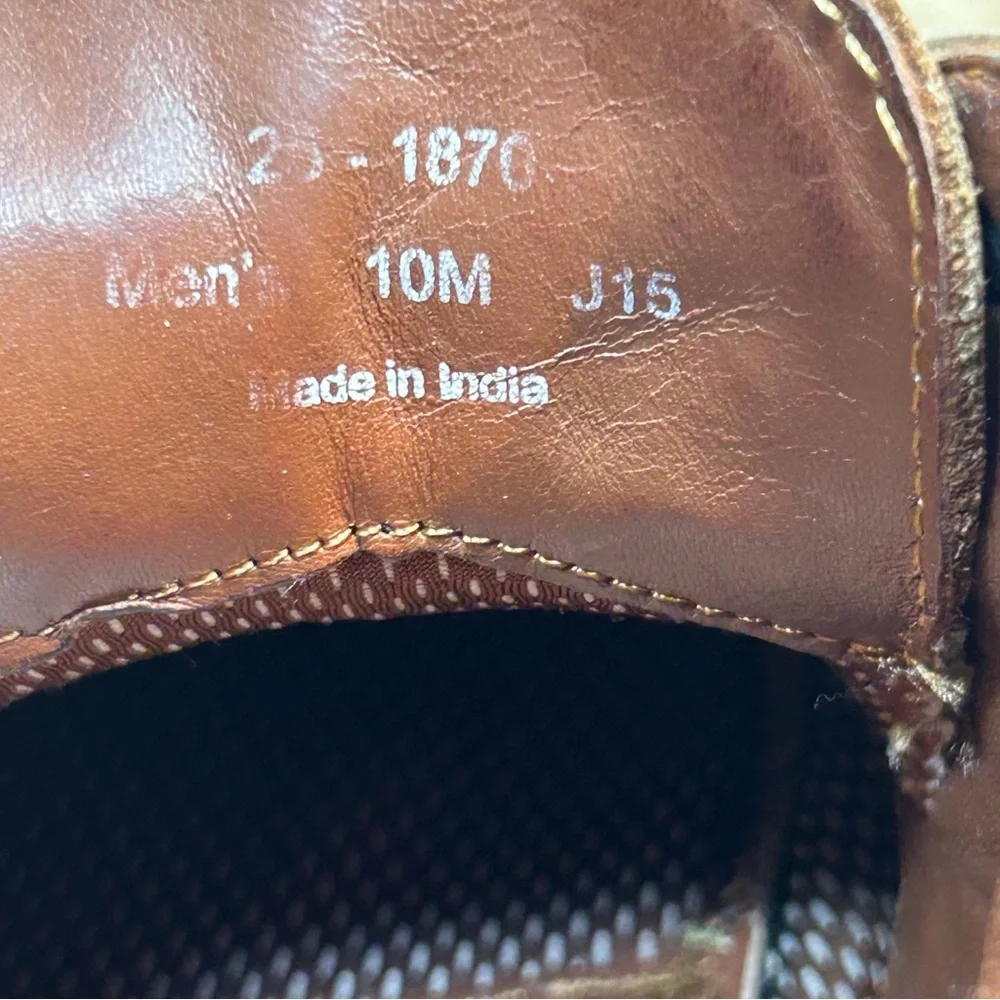 Johnston & Murphy Mens Brown Leather Chukka Boots Vibram Gumlite 10M‎ 25-1870